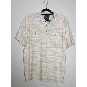 XPLR Jeremiah Polo Shirt Mens XL Tawny Birch Heathered Short Sleeve Collared NWT